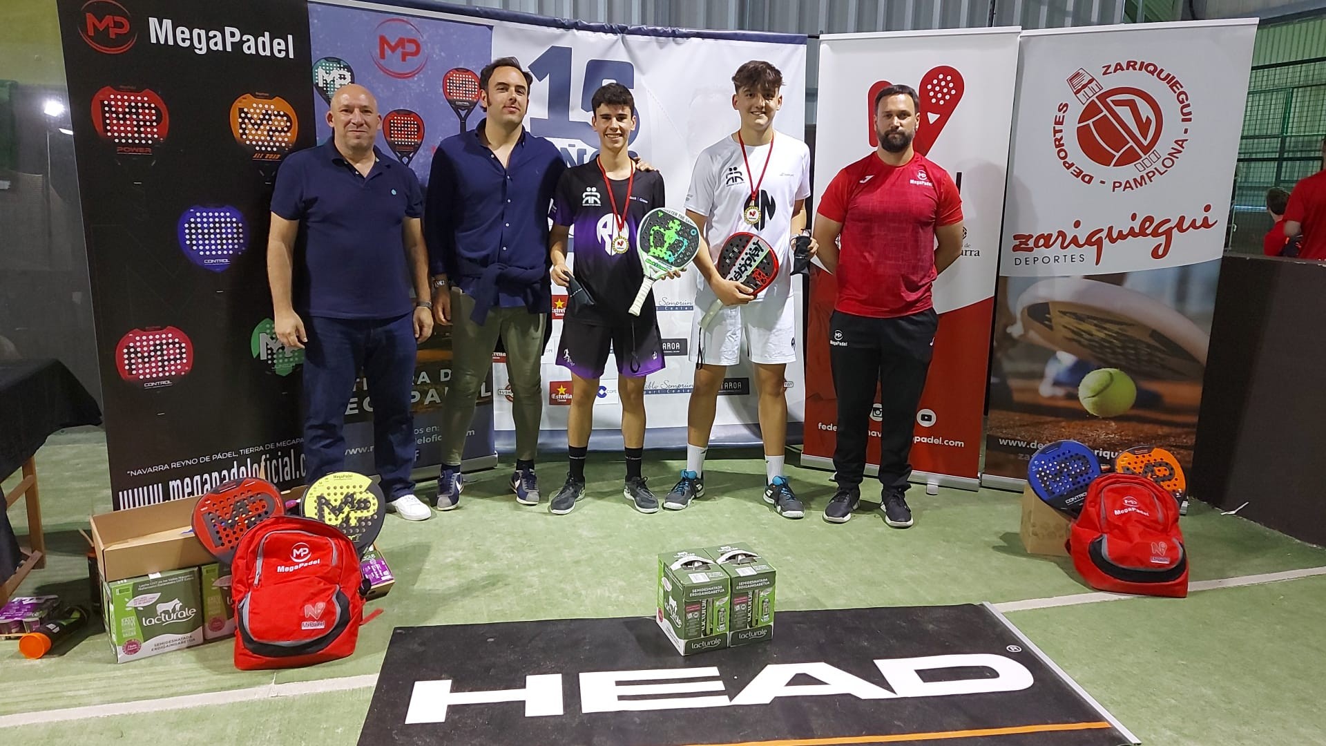 María Erroz y Martina Calvo y Aimar Goñi y Álvaro Sola vencen en el II Trofeo Megapadel